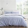 Shadow Leaves Duvet Set Blue