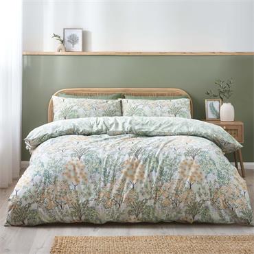 Forest Blossom Quilt Set Green