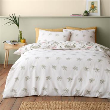 Paradiso Palm Clay Duvet Cover Set Natural