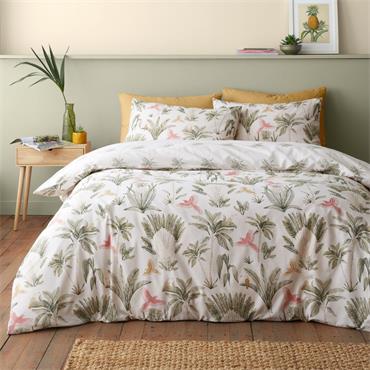 Paradiso Palm Clay Duvet Cover Set Natural