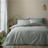 Cotton Rich Woven Stripe Duvet Set Blue