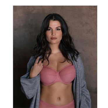 Fusion Full Cup Side Support Bra Rose