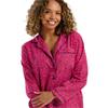 Animal Print Flannelette Pyjama Set Cerise