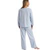 Delicate Floral Fleece Pyjama Set Blue