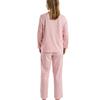 Delicate Floral Fleece Pyjama Set Pink