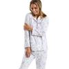 Floral Bouquet Flannelette Pyjama Set Lavender