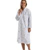 Floral Bouquet Flannelette Nightdress Set Lavender
