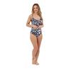 Aztec Geo Swimsuit - Black-White-Grey