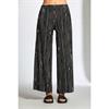 Broken Stripe Trousers Black