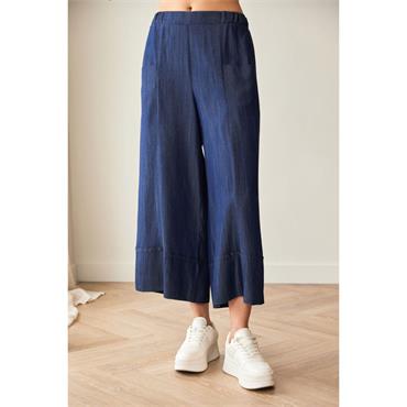 Luxe Turn Up Trousers Denim