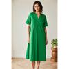 Long Pocket Dress Green