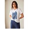Line Print T-Shirt White