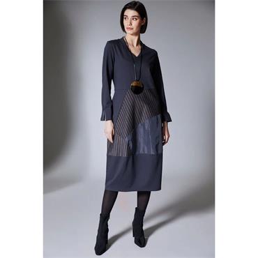 Pinstripe Dress Grey