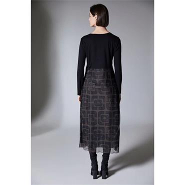 Fabric Dress Black & Brown