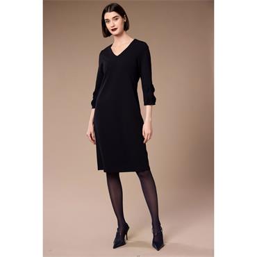 Frill Sleeve Dress Black