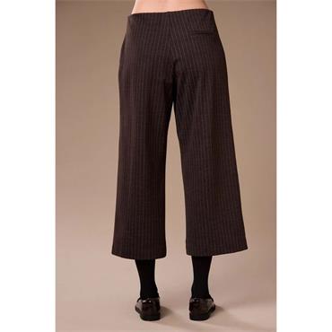 Stripe Jacquard Trousers Brown