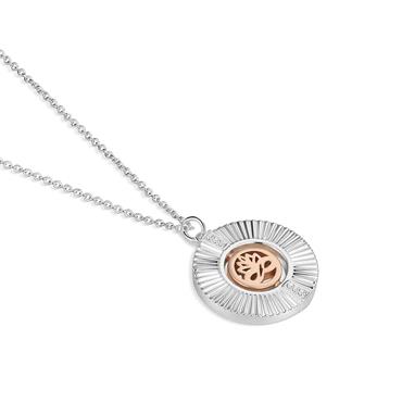 Silver & Rose Gold Plated Tiamo Pendant