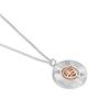 Silver & Rose Gold Plated Tiamo Pendant