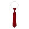 Plain Red Elastic School Tie