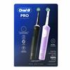 Oral-B PRO Vitality Black & Lilac Electric Brush Twin Pack
