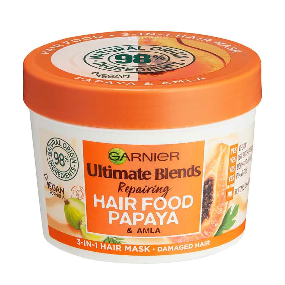 Garnier Ultimate Blends Repairing Hair Food Papaya 390ml Inish Pharmacy Ireland