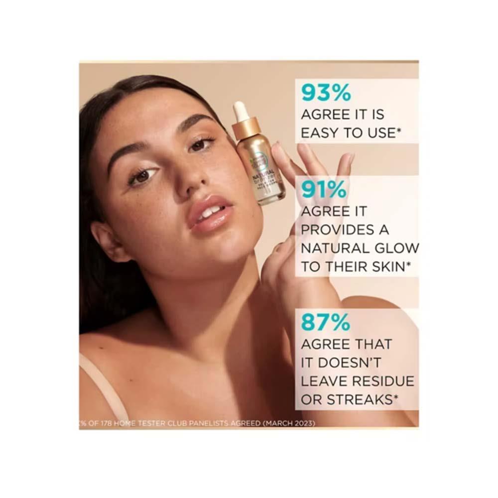 Garnier Ambre Solaire Natural Bronzer Self Tan Face Drops 30ml Inish