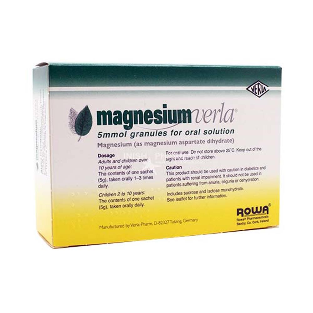 Magnesium Verla Granules 20 Pack Inish Pharmacy Ireland