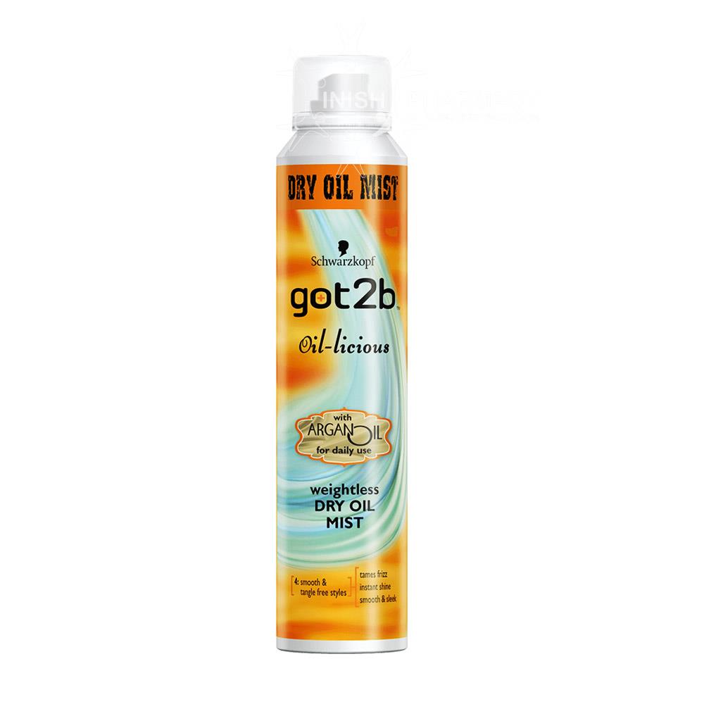 Schwarzkopf Got2b OilLicious Weightless Dry Oil Mist 200ml Inish