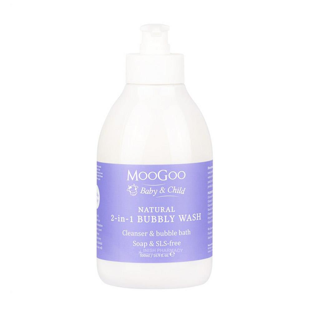 MooGoo Baby & Child Natural 2In1 Bubbly Wash for Sensitive Skin 500ml