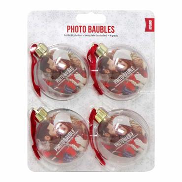 Shot2Go Christmas Photo Baubles 4 Pack