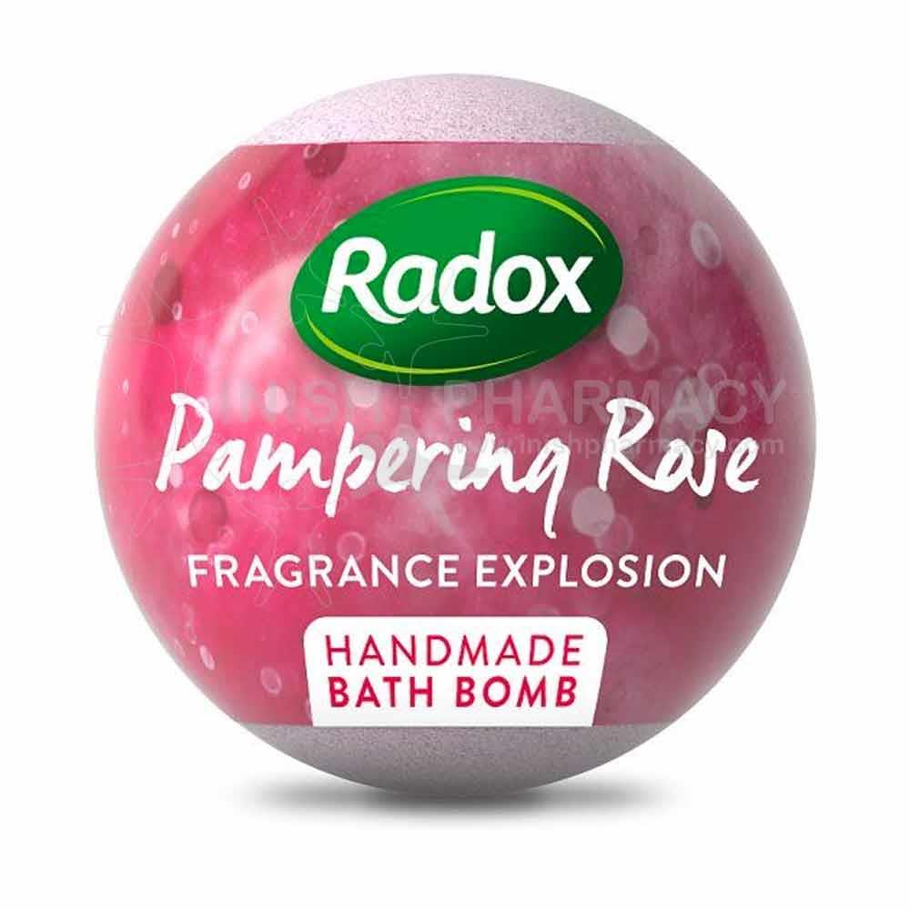 Radox Bath Bomb Pampering Rose 100g Inish Pharmacy Ireland
