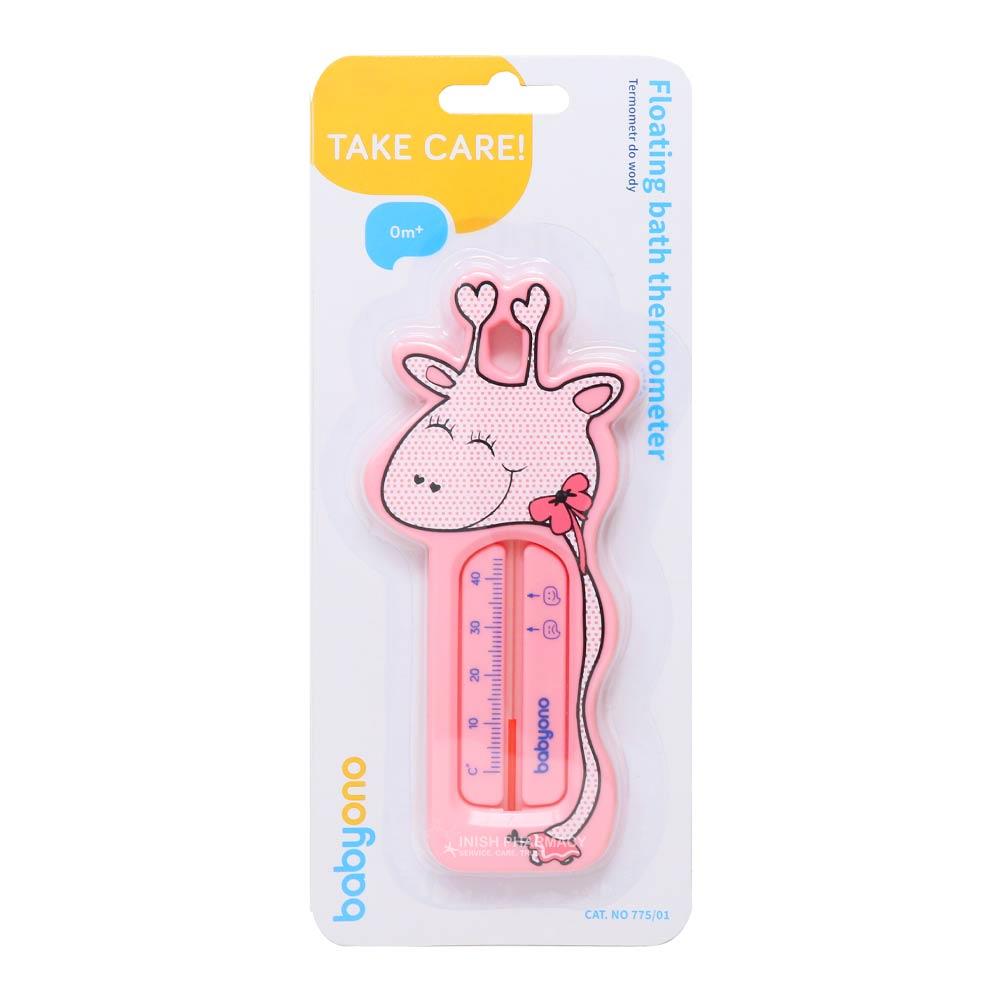 Babyono Floating Bath Thermometer Pink Giraffe Inish Pharmacy Ireland