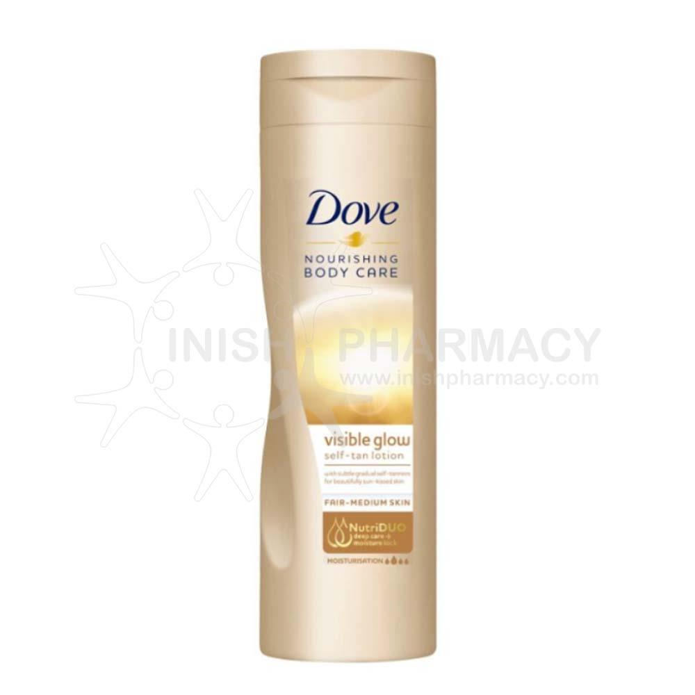 Dove Visible Glow Nourishing Lotion Light/Medium Skin 250ml Inish