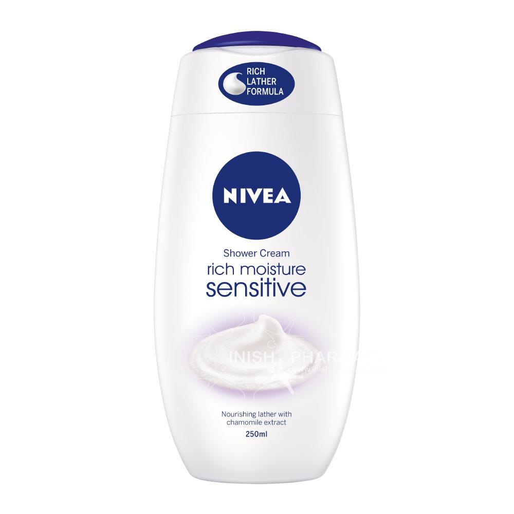 Nivea Shower Creme Sensitive 250ml Inish Pharmacy Ireland