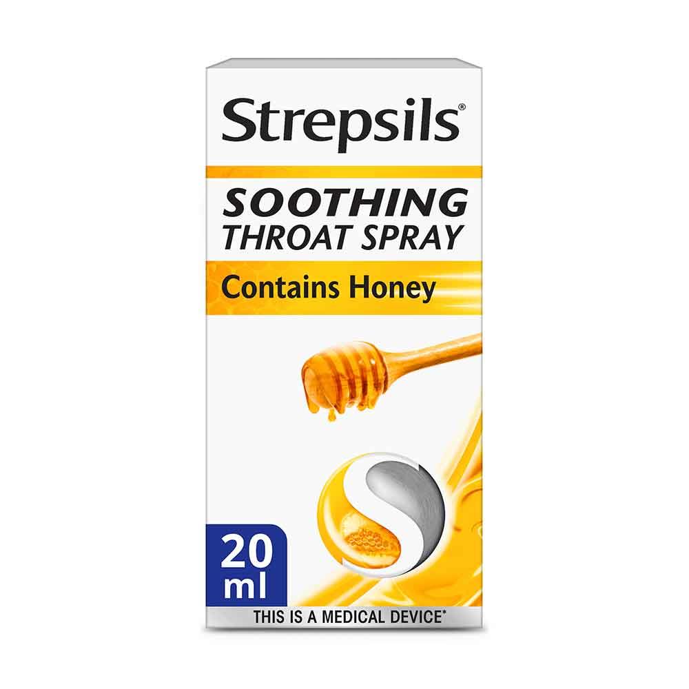 Strepsils Soothing Honey Throat Spray 20ml Inish Pharmacy Ireland