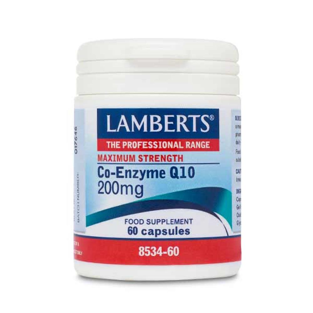 Lamberts Maximum Strength CoEnzyme Q10 200mg 60 Caps Inish Pharmacy