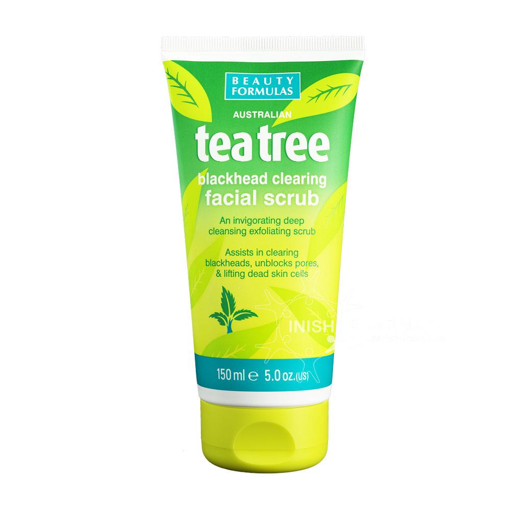 Beauty Formulas Australian Tea Tree Blackhead Clearing Facial Scrub
