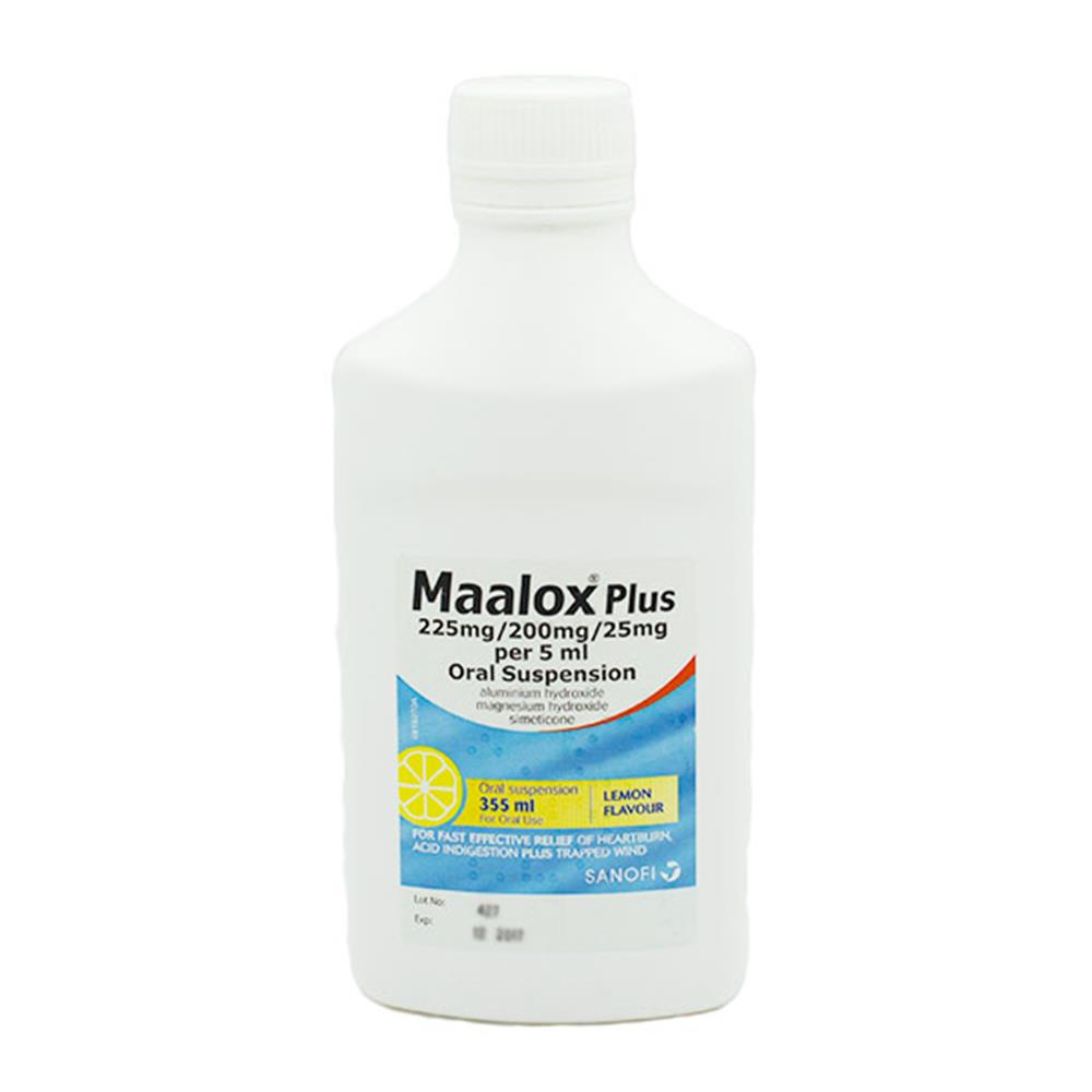 Maalox Plus Oral Suspension Lemon Flavour 250ml | Inish Pharmacy | Ireland