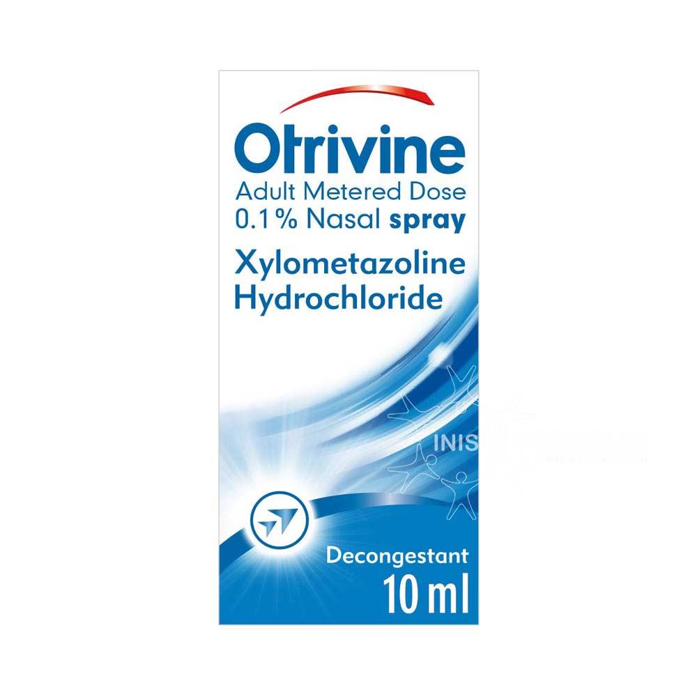 Otrivine Adult Decongestant Nasal Spray 0.1 Xylometazoline 10ml