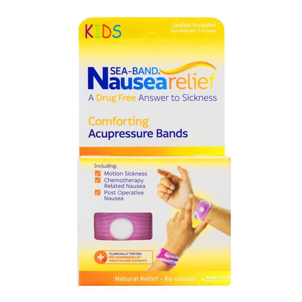 Sea Band for Children Travel Sickness Relief Bands Pink Inish