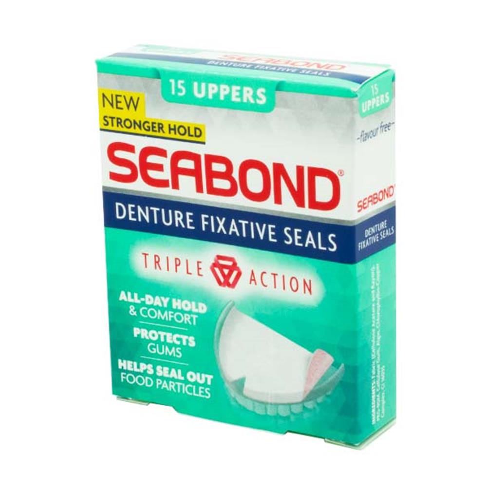 Seabond Denture Fixative Seals 15 Uppers Inish Pharmacy Ireland
