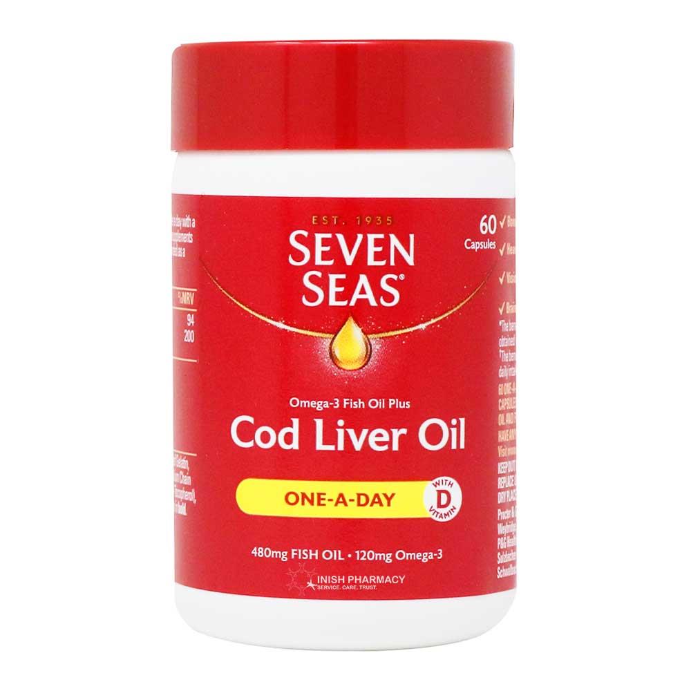 Seven Seas Cod Liver Oil One A Day 60 Capsules Inish Pharmacy Ireland