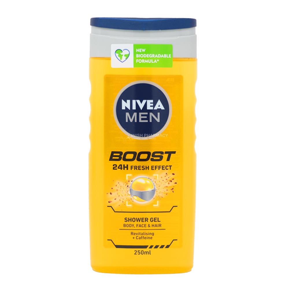 Nivea Men Shower Boost 250ml | Inish Pharmacy | Ireland