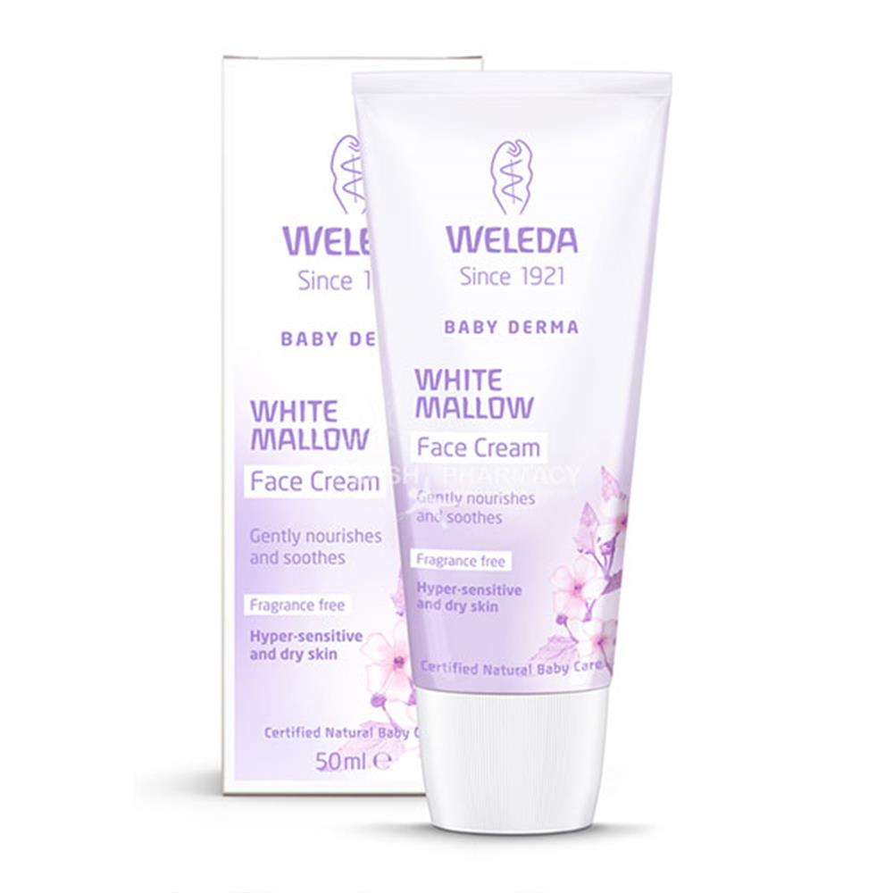 Weleda Baby Derma White Mallow Face Cream 50ml Inish Pharmacy Ireland