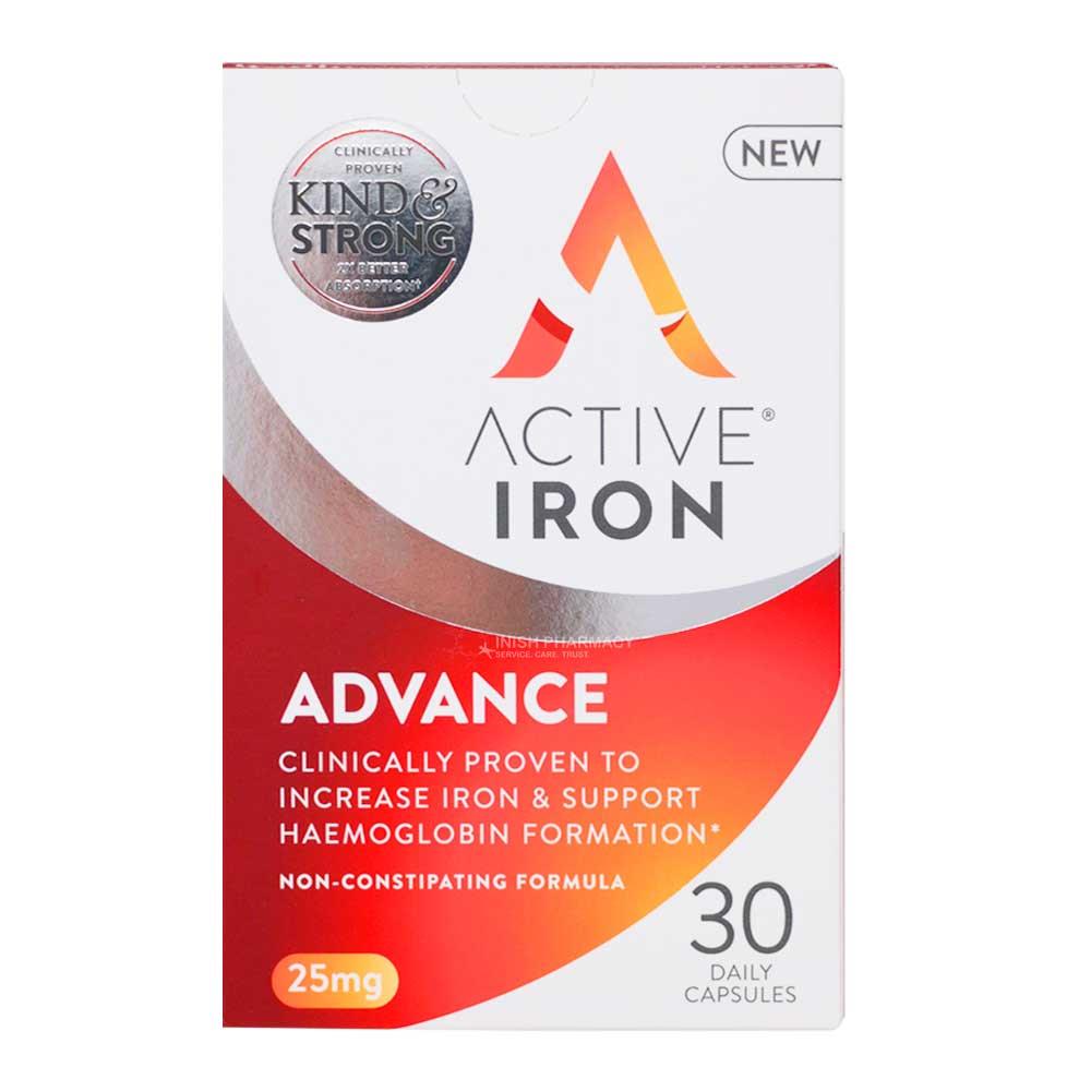 Active Iron Advance 25mg 30 Capsules Inish Pharmacy Ireland