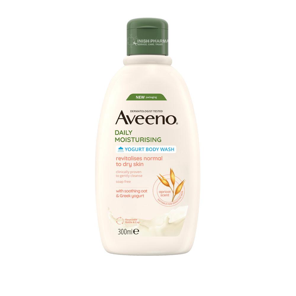 Aveeno Daily Moisturising Yogurt Body Wash Apricot & Honey 300ml