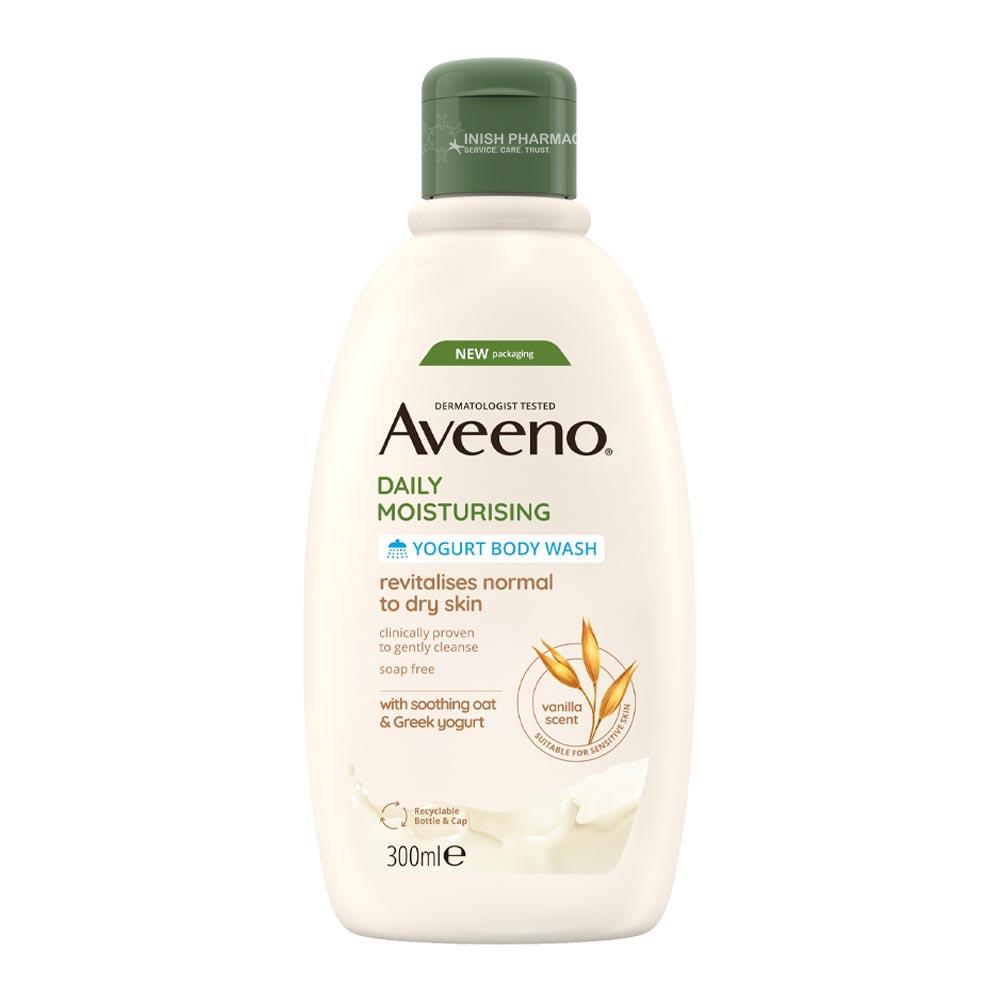 Aveeno Daily Moisturising Yogurt Body Wash Vanilla & Oats 300ml Inish