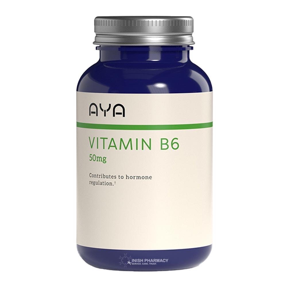 AYA Vitamin B6 50mg Tablets 60 Pack Inish Pharmacy Ireland