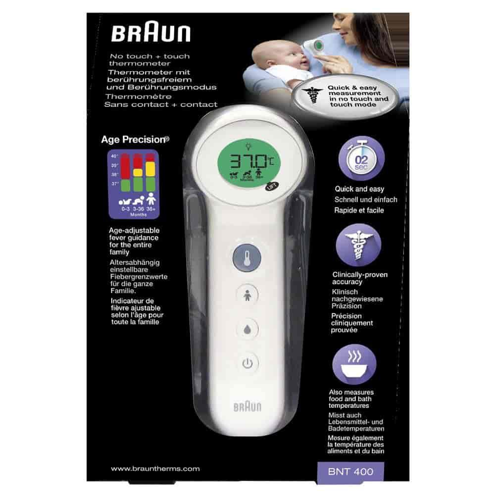 Braun No Touch + Touch Thermometer BNT400 Inish Pharmacy Ireland