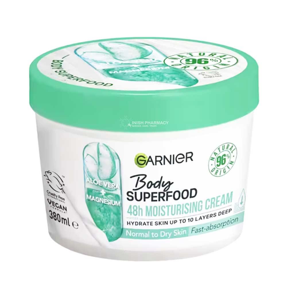 Garnier Body Superfood Moisturising & Soothing Body Cream Aloe Vera ...
